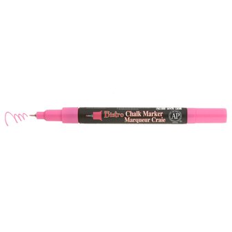 krijtstift met extra fijne punt van 0,5mm schrijfkleur roze