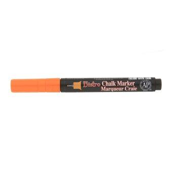 krijtstift met een extra fijne schrijf punt van 0,5 mm in de kleur oranje