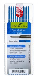 Pica 4041 BLAUW navulling voor DRY marker. Plat doosje met navullingen.