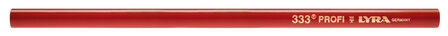Lyra  Timmermanspotlood 333  30 cm rood ovaal. Staffelkorting 100 st &euro; 0,99