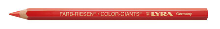 Lyra Color Giant kleurpotlood kleur scharlaken rood 018