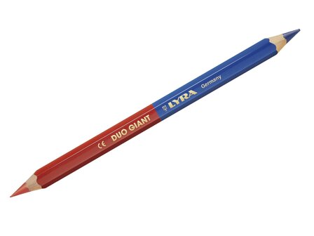 Lyra duo giant rood-blauw potlood