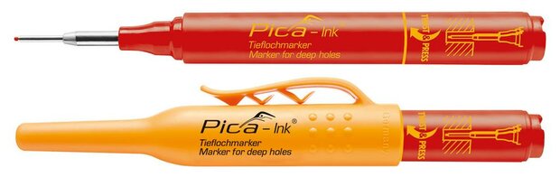 pica vilstift rood voor diepe gaten