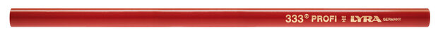 Lyra  Timmermanspotlood 333  30 cm rood ovaal. Staffelkorting 100 st € 0,99