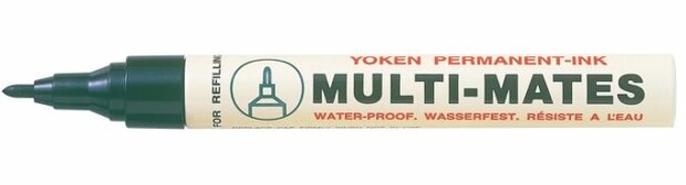 Yoken permanent marker No 50 multi-mates zwart