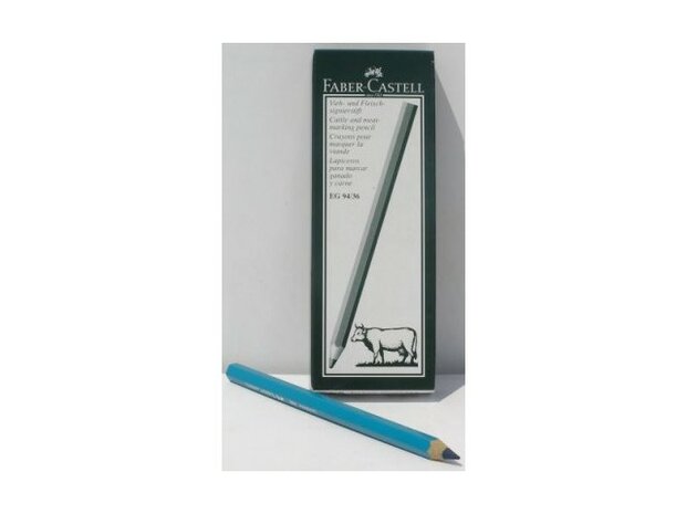 Vleespotlood Faber Castell bruin of blauw