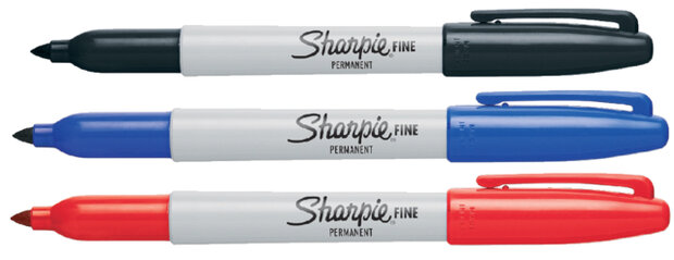 Sharpie Fine permanent marker 1-2mm punt