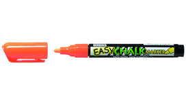 Krijtstift ORANJE fl easy chalk marker ronde 2-4mm punt