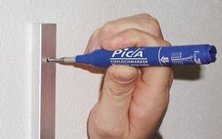 Pica INK boorgatmarker blauw nr 150/41. Stift met lange dunne punt voor boorgaten Pica INK boorgatmarker blauw nr 150/41. Stift met lange dunne punt voor boorgaten