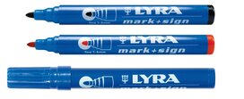 Lyra mark+sign 1-4mm permanent marker met ronde punt