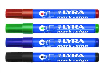  Lyra mark+sign stift groen 1-4mm ronde punt